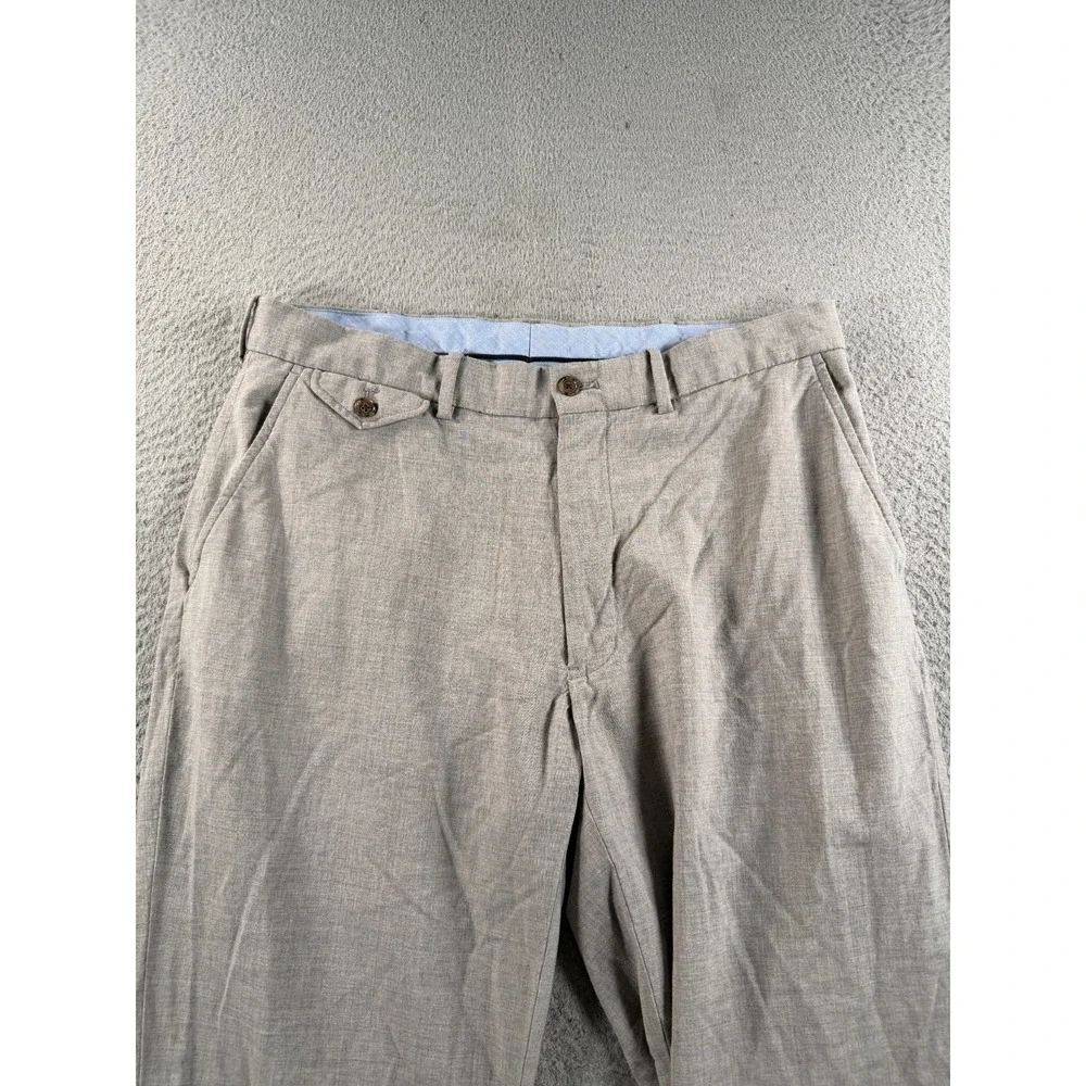 Polo Golf Ralph Lauren Dress Pants Mens 34x32 Gray Wool Straight Formal Business